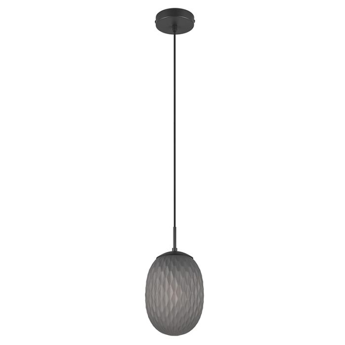 Lampada a sospensione design grigia, Danyal