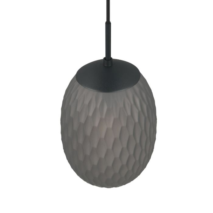 Lampada a sospensione design grigia, Danyal