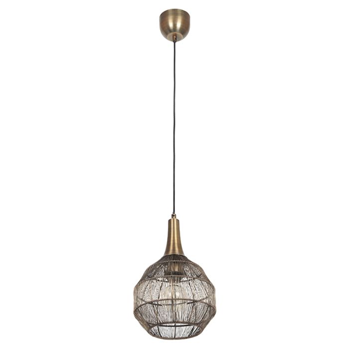 Lampada a sospensione rustica di bronzo, Rins