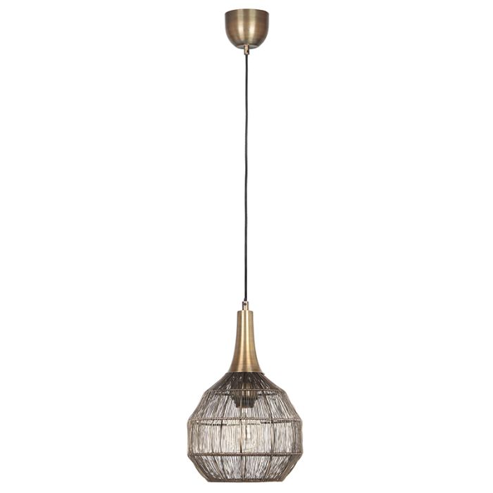 Lampada a sospensione rustica di bronzo, Rins