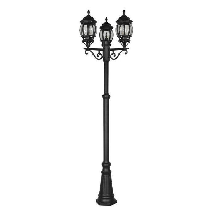 Lampione classico nero, Evander, IP23