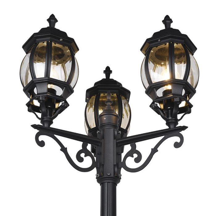 Lampione classico nero, Evander, IP23