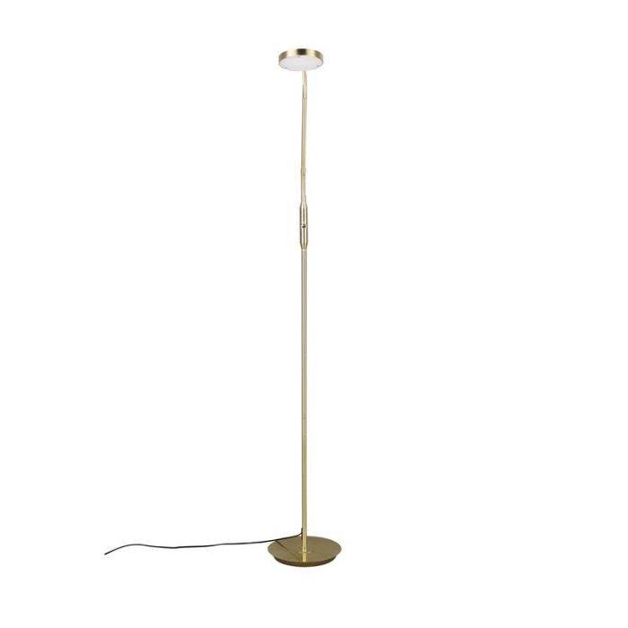 Lampada ad arco moderna in ottone, Bilge, 12W, colore regolabile LED, con interruttore