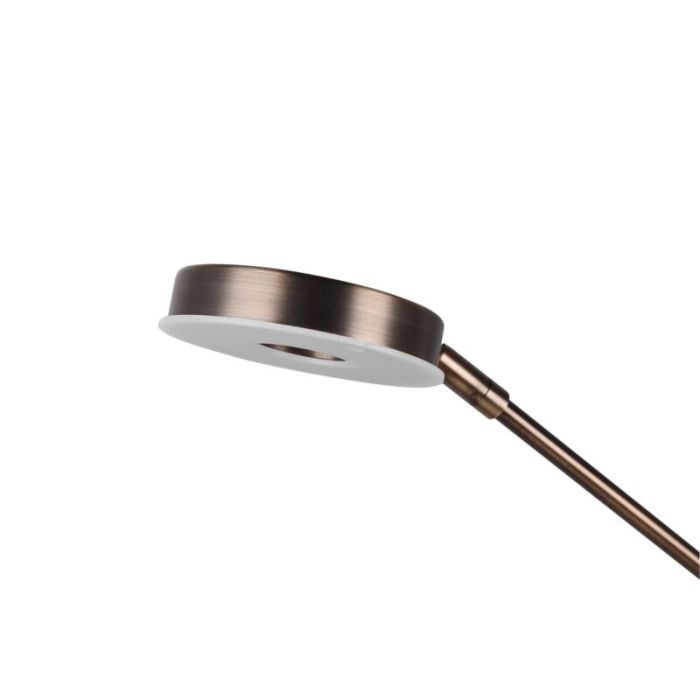 Piantana da lettura da terra moderna di bronzo, Yazid, 32W, colore regolabile LED