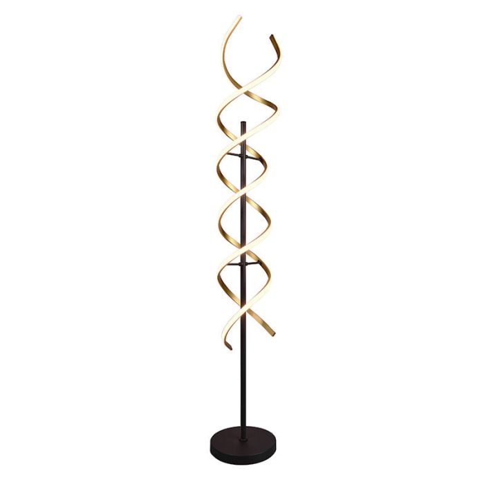 Lampada da terra design in ottone, Sylvian, 32W, bianco regolabile tra caldo e freddo LED, controllo touch