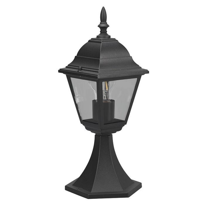 Lampada da esterno classica nera, Lavina, IP44