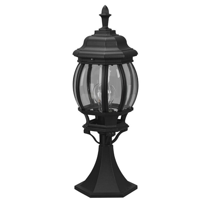 Lampada da esterno classica nera, Evander, IP23