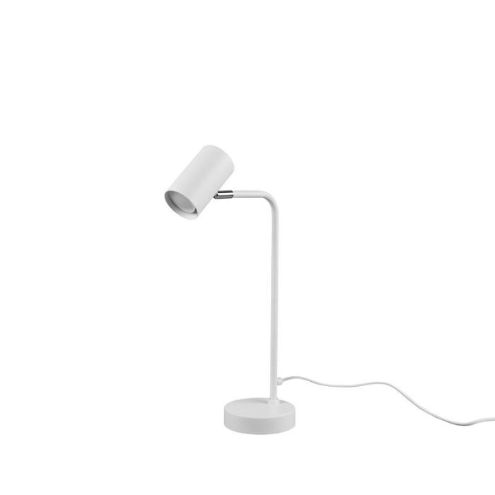 Lampada da tavolo moderna bianca, Kaso, con interruttore