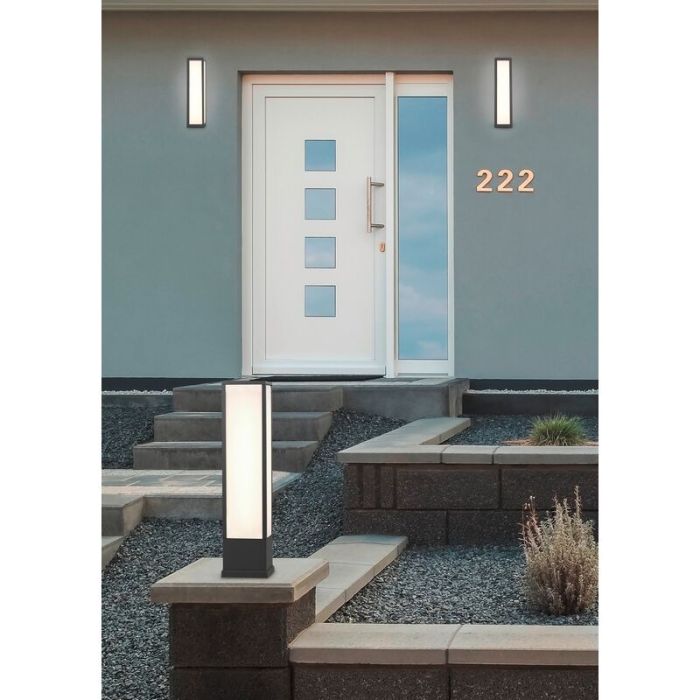 Lampada da esterno moderno antracite, Tessy, 15W, 3000K LED, IP54