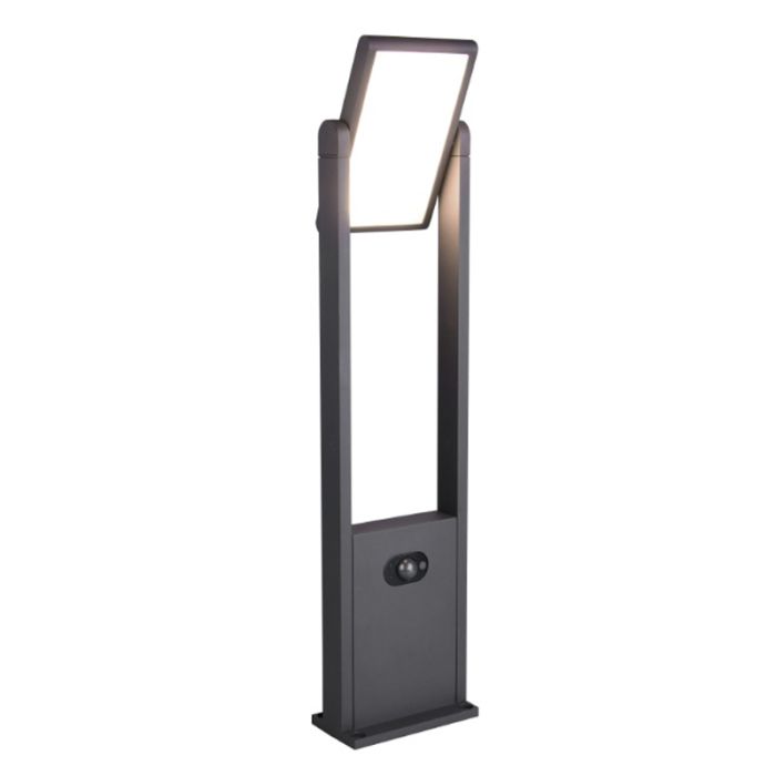 Lampione da giardino solare moderno antracite, Maku, 5W, white switch LED, IP65