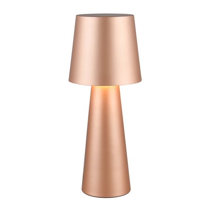 Lampada da tavolo moderna marrone, Lillyam, con interruttore