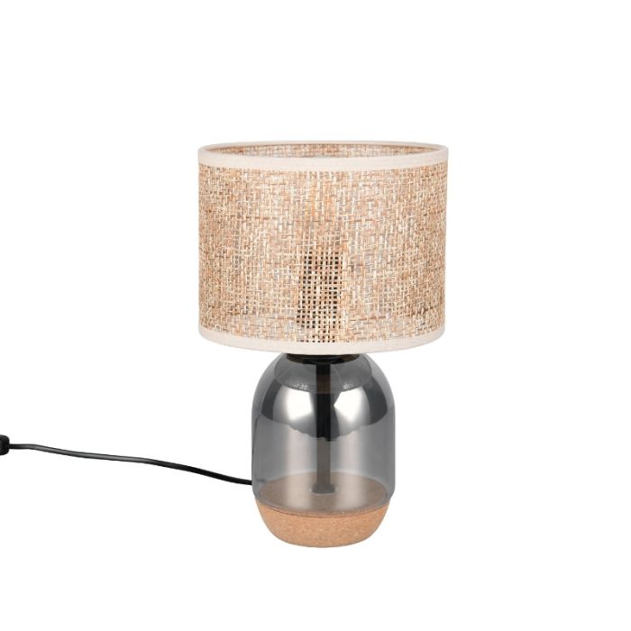 Lampada da tavolo rustica cromata, Madui