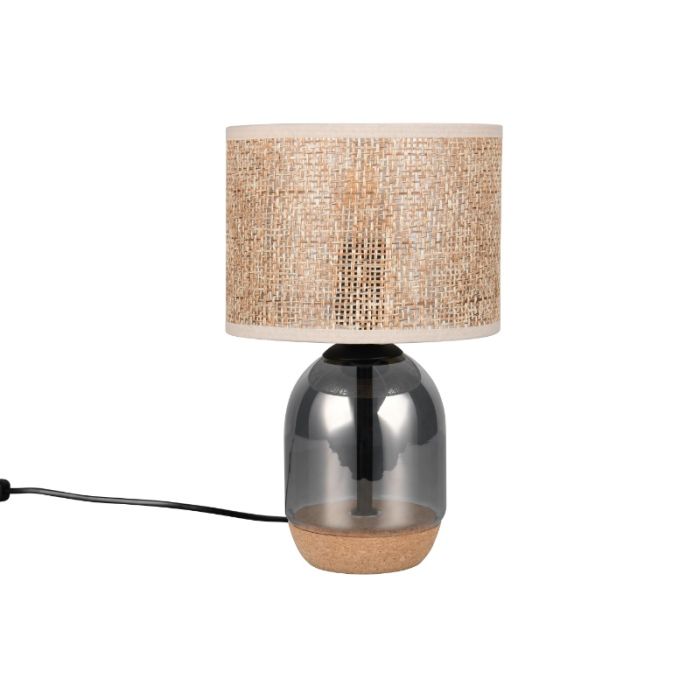 Lampada da tavolo rustica cromata, Madui