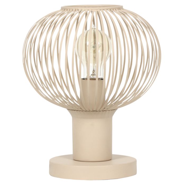 Lampada da tavolo industriale beige, Gjalt