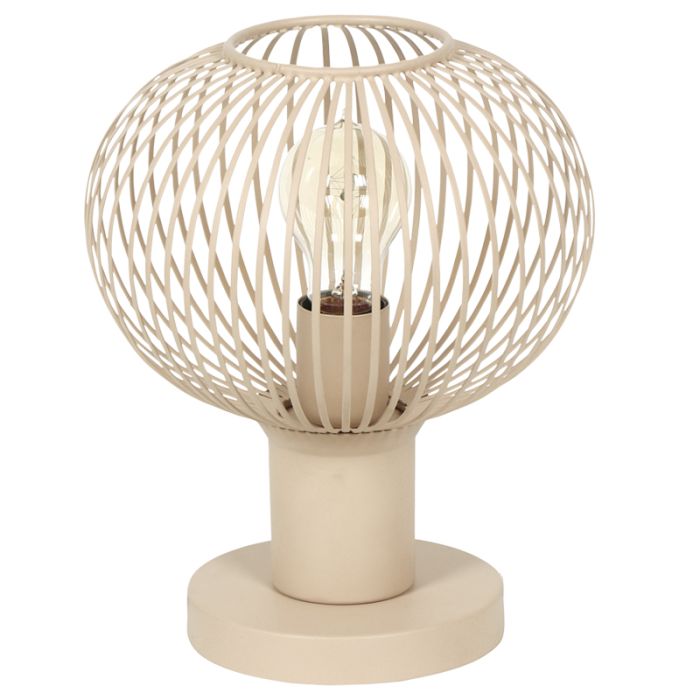 Lampada da tavolo industriale beige, Gjalt