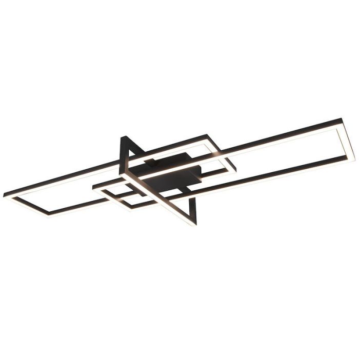 Plafoniera moderna nera, Hatun, 34W, 3000K LED