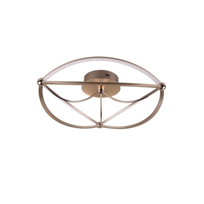 Plafoniera moderna in ottone, Remy, 42W, 3000K LED