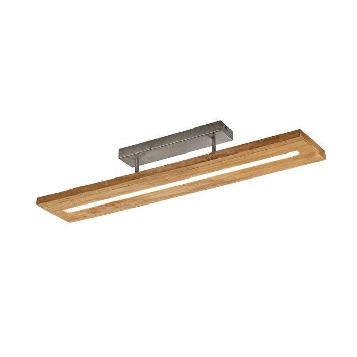 Plafoniera in legno marrone, Deka, 27W, 3000K LED