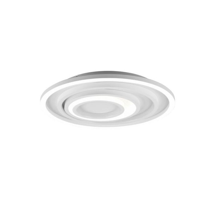 Plafoniera moderna bianca, Carolijn, 40W, bianco regolabile tra caldo e freddo LED, con telecomando