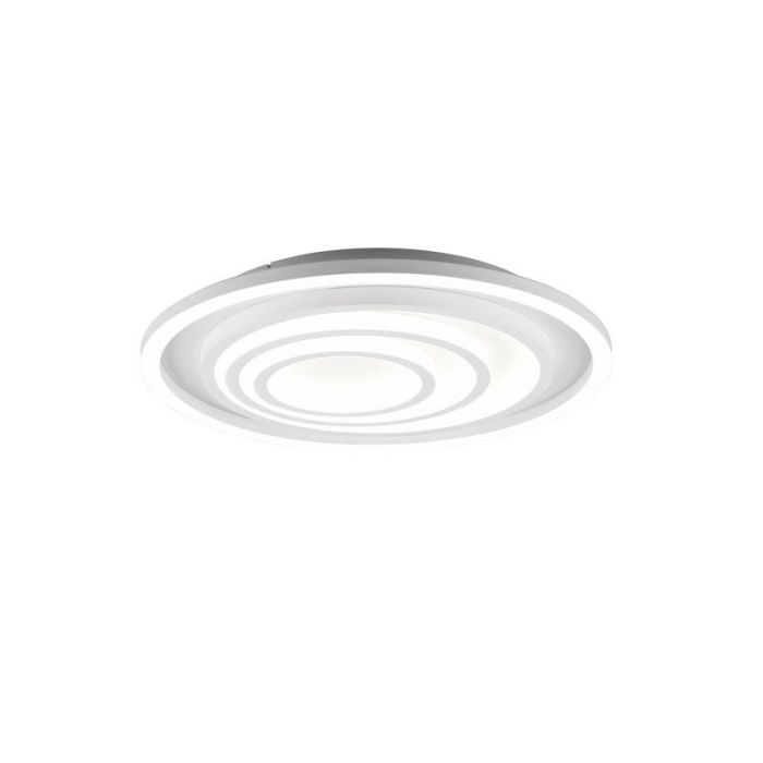 Plafoniera moderna bianca, Carolijn, 40W, bianco regolabile tra caldo e freddo LED, con telecomando