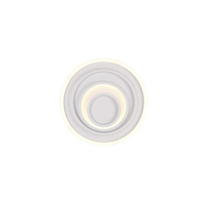 Plafoniera moderna bianca, Carolijn, 40W, bianco regolabile tra caldo e freddo LED, con telecomando