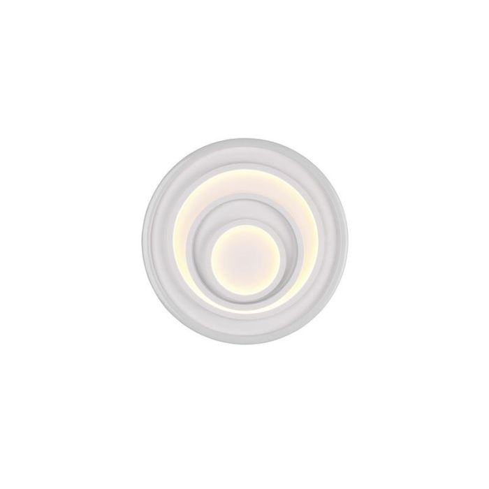 Plafoniera moderna bianca, Carolijn, 40W, bianco regolabile tra caldo e freddo LED, con telecomando