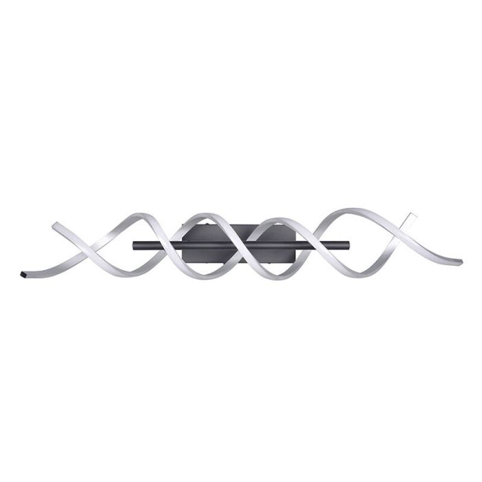 Lampada da soffitto design cromata, Sylvian, 41W, bianco regolabile tra caldo e freddo LED, dimmer in 3 fasi