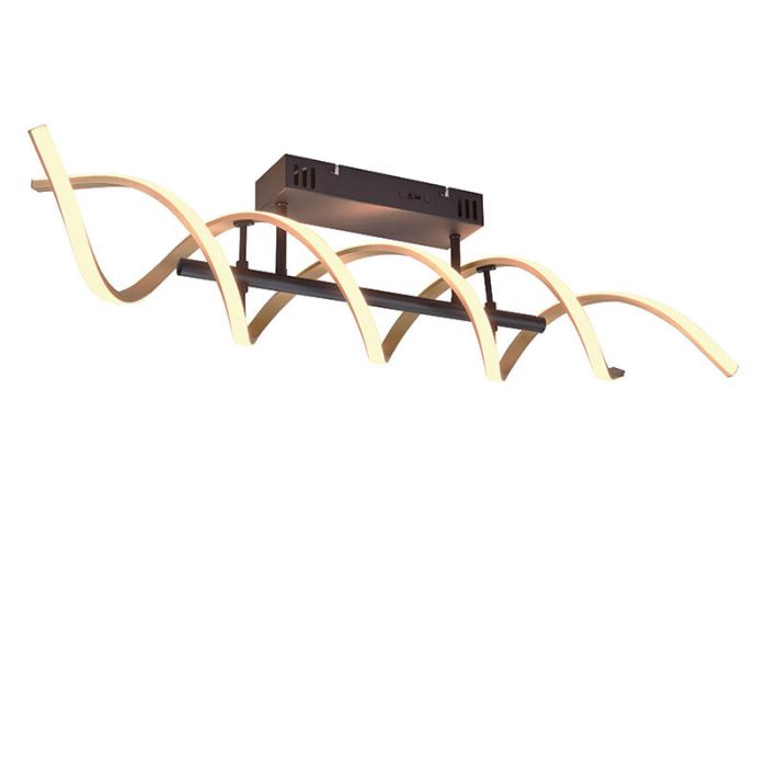 Lampada da soffitto design in ottone, Sylvian, 41W, bianco regolabile tra caldo e freddo LED, dimmer in 3 fasi