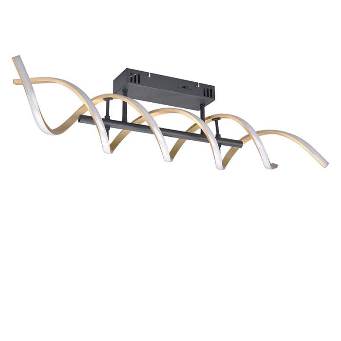 Lampada da soffitto design in ottone, Sylvian, 41W, bianco regolabile tra caldo e freddo LED, dimmer in 3 fasi