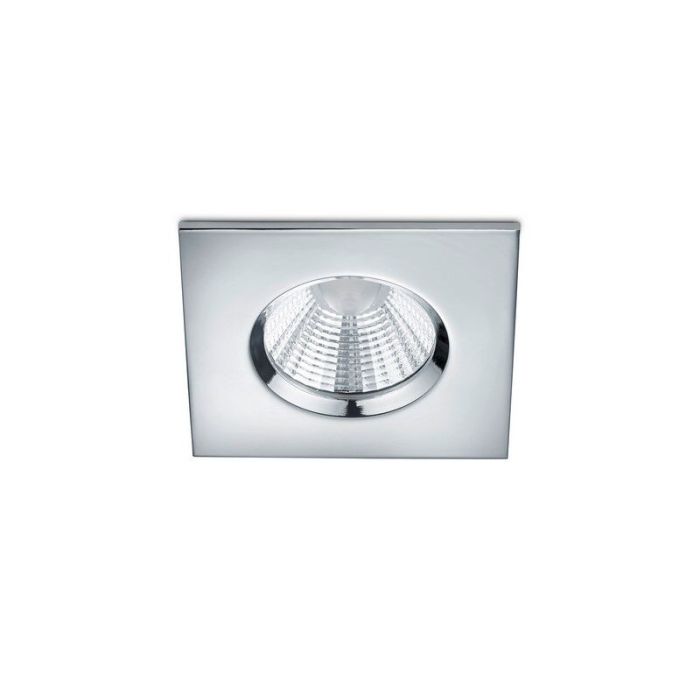 Faretto da incasso per bagno moderno cromato, Iman, 5W, 3000K LED, IP65