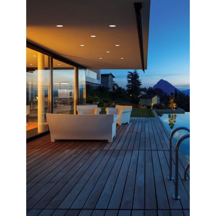 Faretto da incasso per bagno moderno cromato, Iman, 5W, 3000K LED, IP65