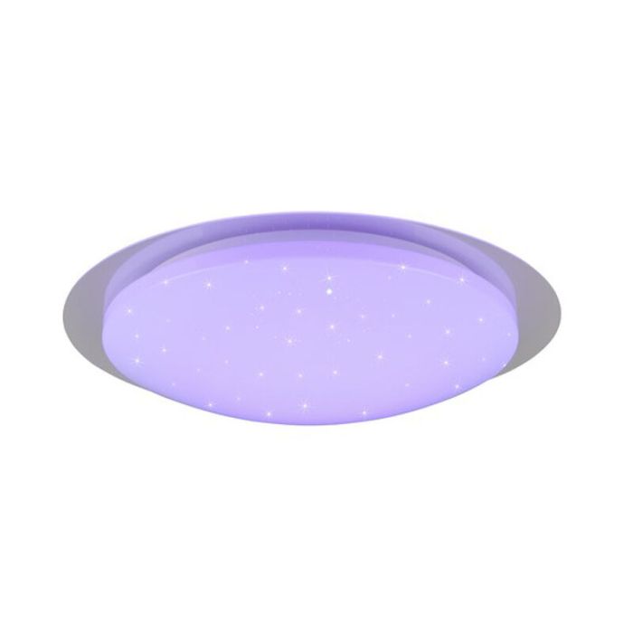 Lampada da soffitto da bagno moderna bianca, Marlena, 18,5W, 4000K LED, IP44, con telecomando