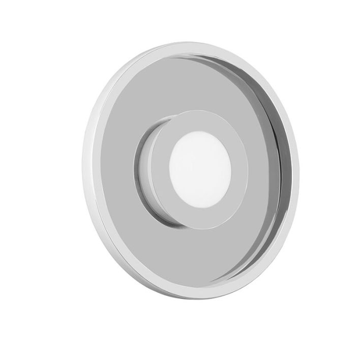 Lampada da soffitto da bagno moderna cromata, Kayla, 28W, 3000K LED, IP44
