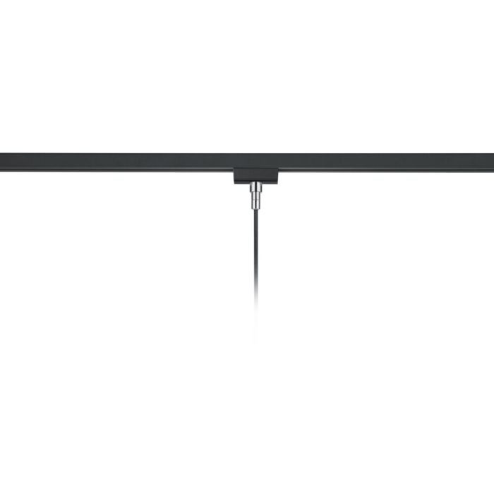 Lampada a sospensione Ivar con illuminazione a binario a 2 fasi nera con oro