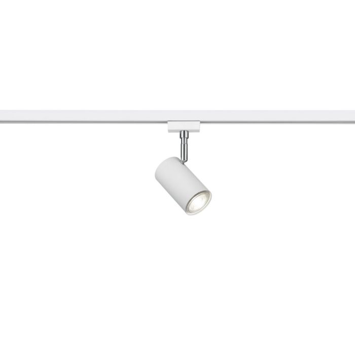 Spot Kaso bianco per illuminazione a binario a 2 fasi