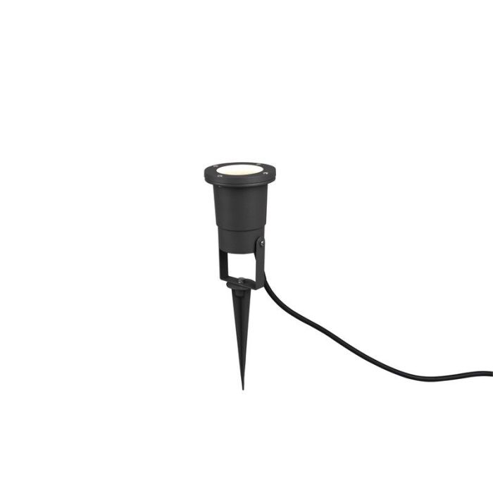 Faretto da giardino moderno antracite, Tau, IP65