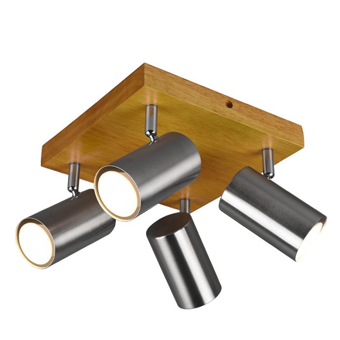 Faretto da soffitto moderno in nichel, Kaso