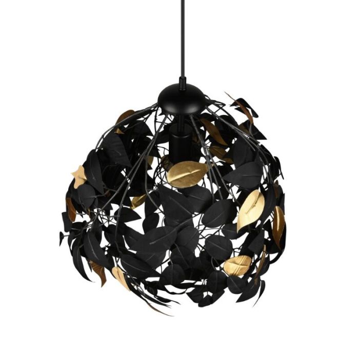 Lampada a sospensione retrò nera, Urwa