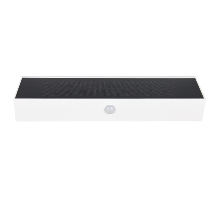 Applique da esterno solare moderna bianca, Ravindra, 6W, 4000K LED, IP44