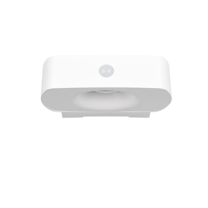 Applique da esterno solare moderna bianca, Pytsje, 6W, 4000K LED, IP44, con interruttore
