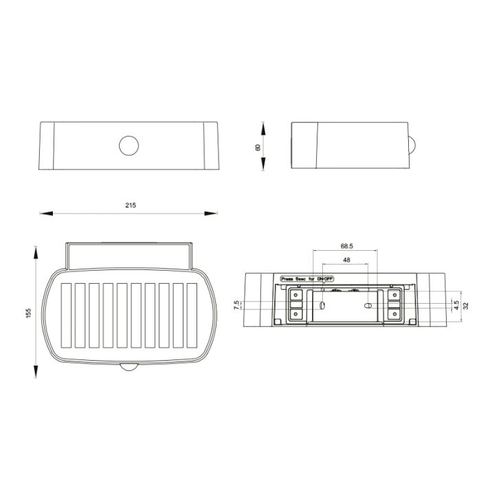 Applique da esterno solare moderna bianca, Pytsje, 6W, 4000K LED, IP44, con interruttore