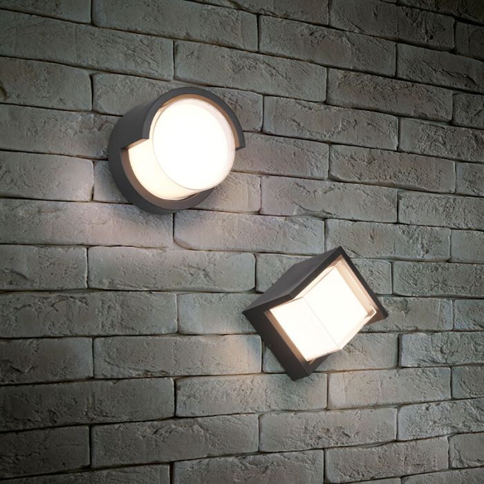 Lampada da esterno bianca in plastica, Riekje, 8W, 3000K LED, IP54