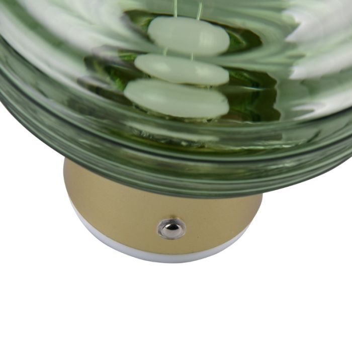 Applique ricaricabile moderna verde, Walid, 1,5W, 3000K LED, dimmer in 3 fasi