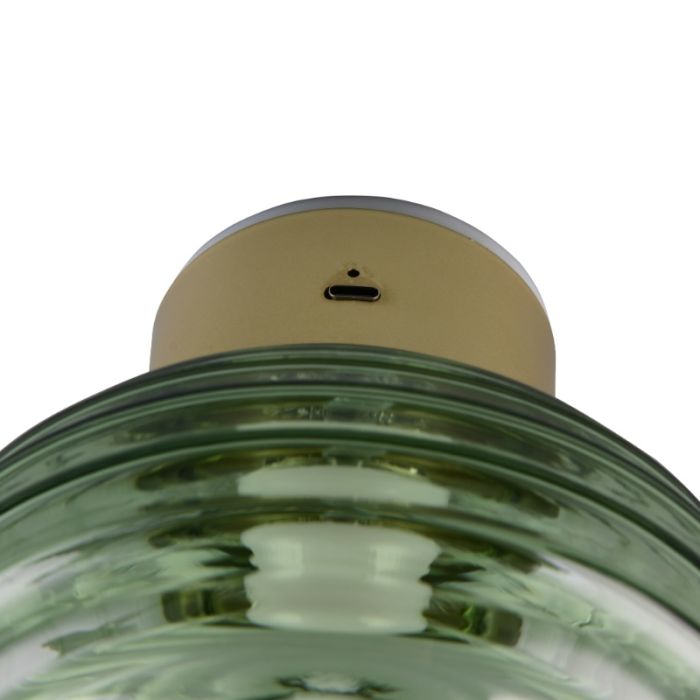 Applique ricaricabile moderna verde, Walid, 1,5W, 3000K LED, dimmer in 3 fasi