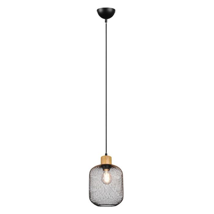Lampade a sospensione per tavolo da pranzo vintage nera, Cristel