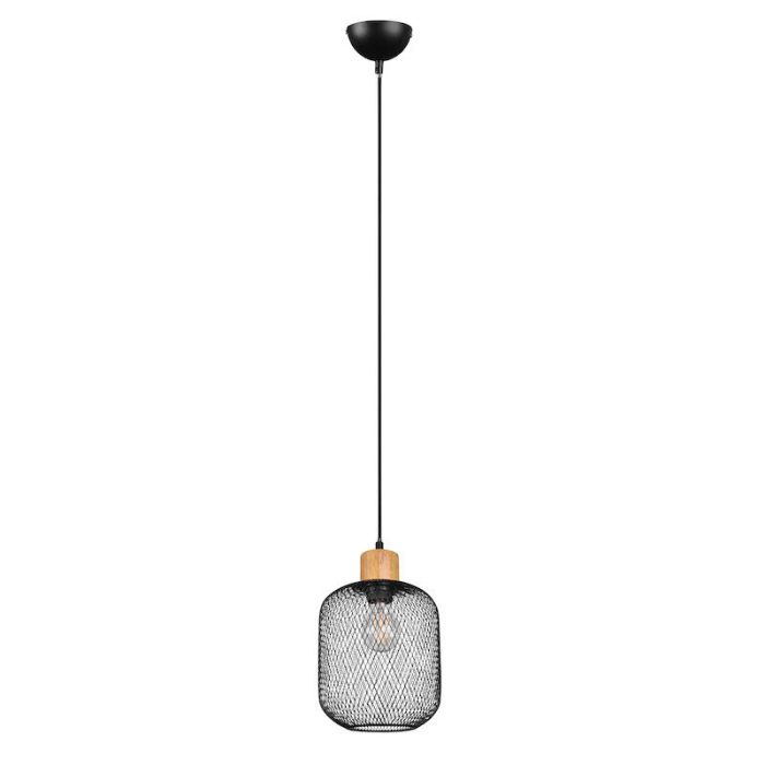 Lampade a sospensione per tavolo da pranzo vintage nera, Cristel
