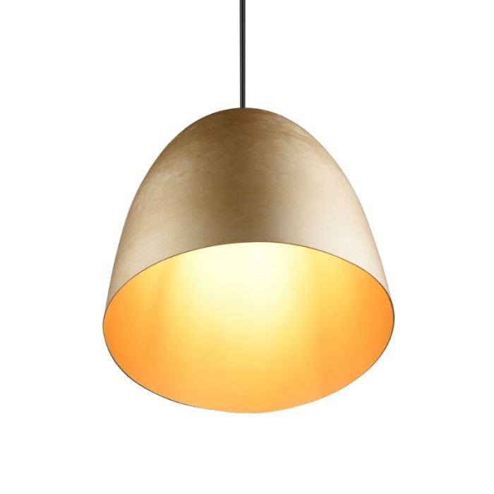 Lampada a sospensione semisfera moderna in ottone, Ingmar