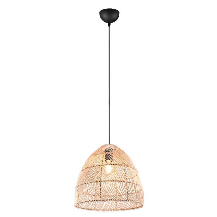 Lampada a sospensione in rattan marrone, Symon