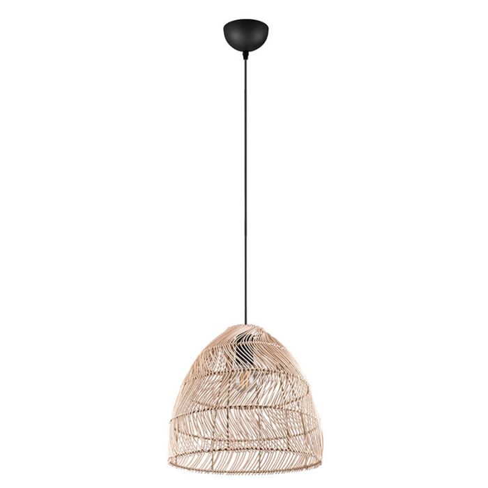 Lampada a sospensione in rattan marrone, Symon