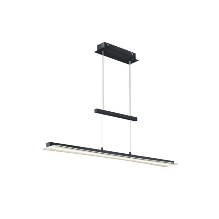 Lampada a sospensione moderna nera, Port, 18W, bianco regolabile tra caldo e freddo LED